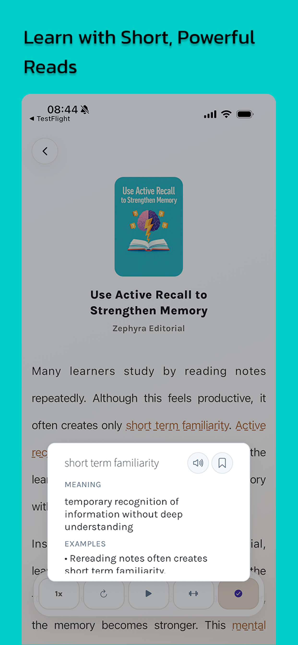 Zephyra: English Reading App screenshot 2