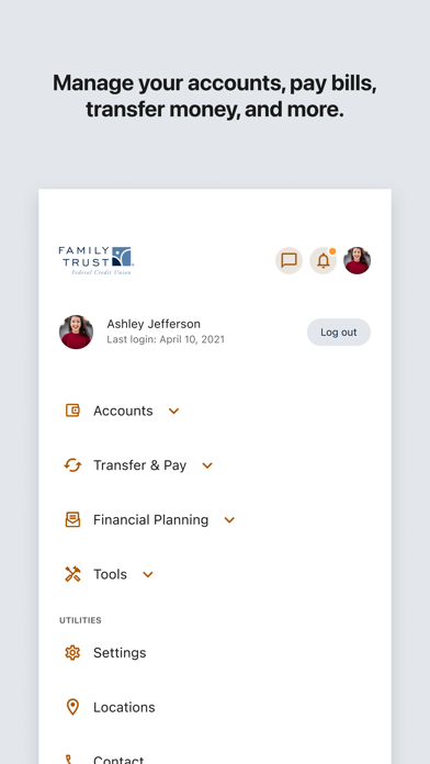 Family Trust Digital Banking Screenshot