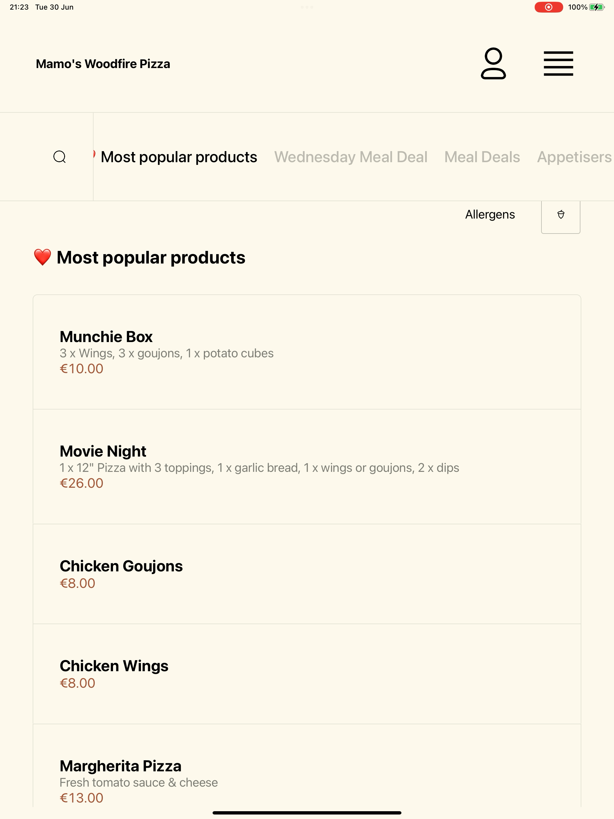 Mamo's Woodfire Pizza screenshot 14