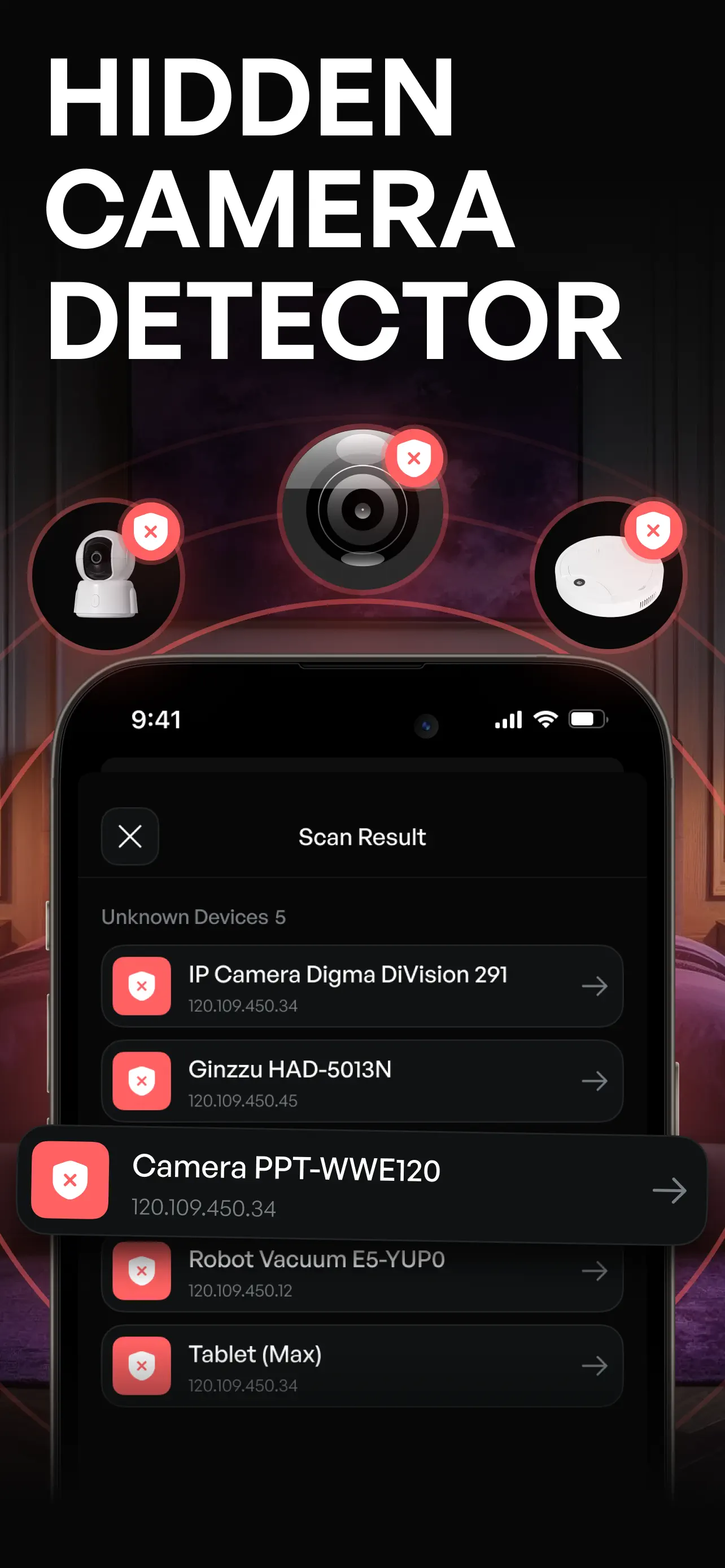 Camera Detector: AI Analyzer screenshot 1