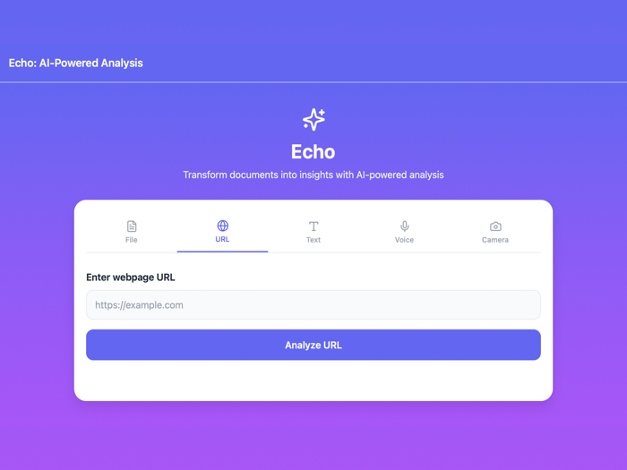 Echo AI-Powered Analysis
