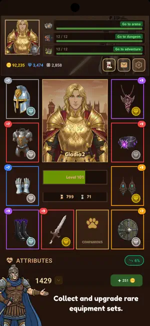 Gladia2: Old School Text RPG screenshot 2
