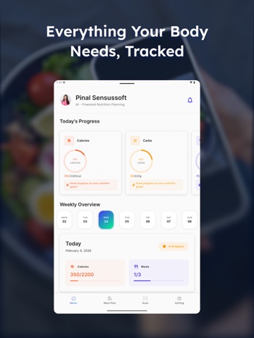Meal Tracker - Nutriplan iPad screenshot