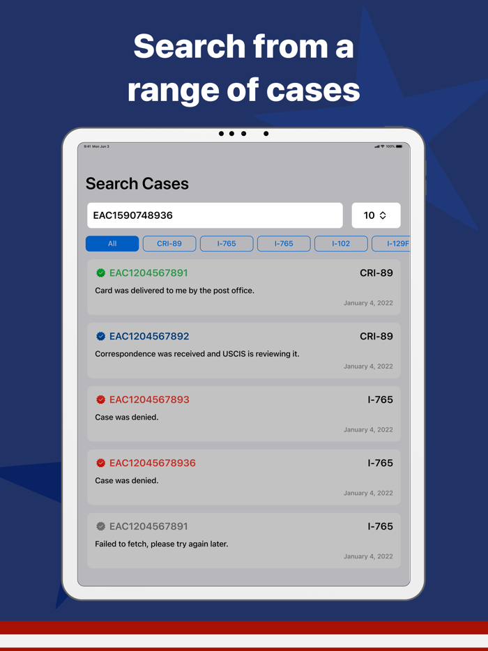 Case Tracker for USCIS Citizen