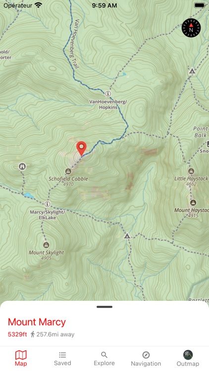 OUTMAP: hike, ski, outdoor