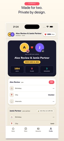 OtherHalf: Couple Goals iPhone screenshot