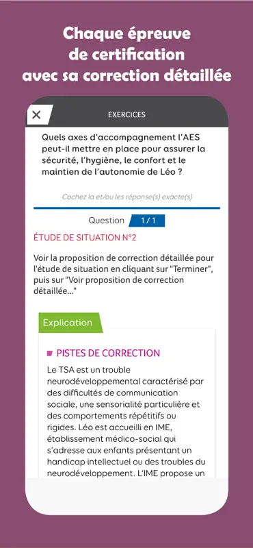 AES fiches/épreuves/QCM... screenshot 8 of 9