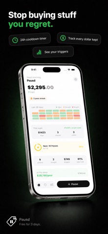 Impulse Buy Timer - Pausd Screenshot 1 of 4