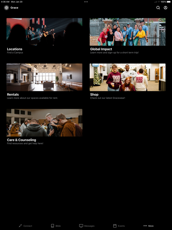 Grace Fellowship iPad screenshot 4 - Lifestyle app