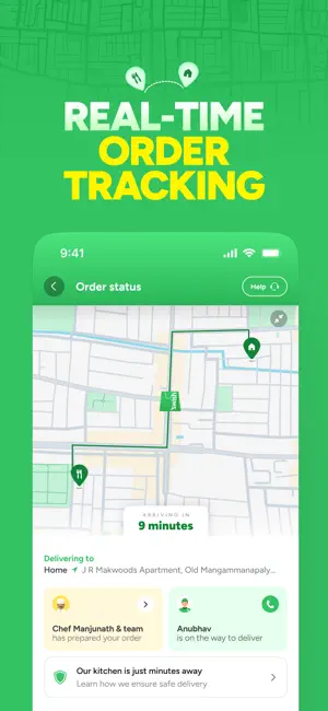 Swish: 10-Min Food Delivery iPhone screenshot 5
