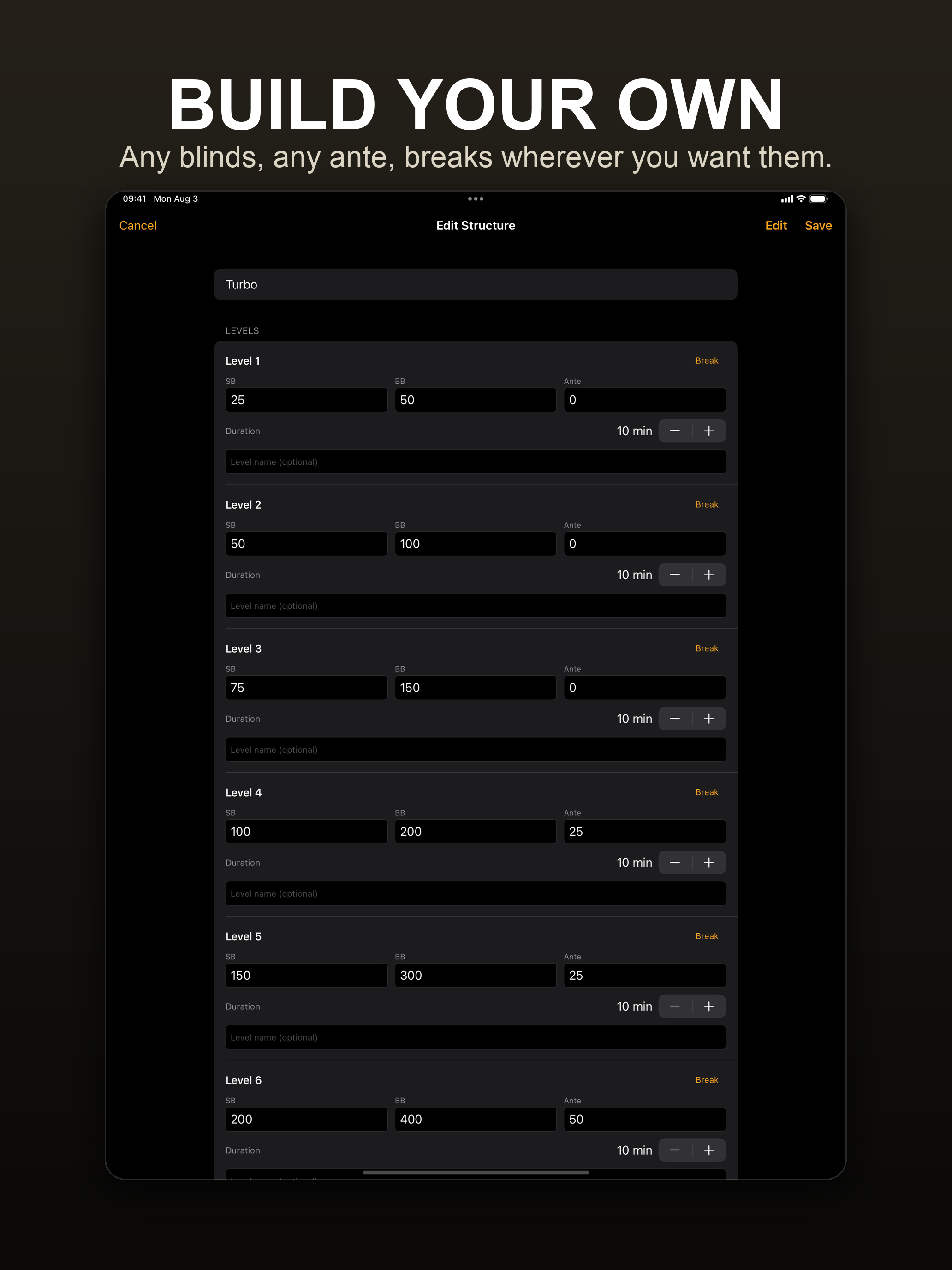 Poker Blind Timer Clock screenshot 8