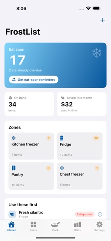 FrostList: Freezer Inventory Screenshot 1 of 5