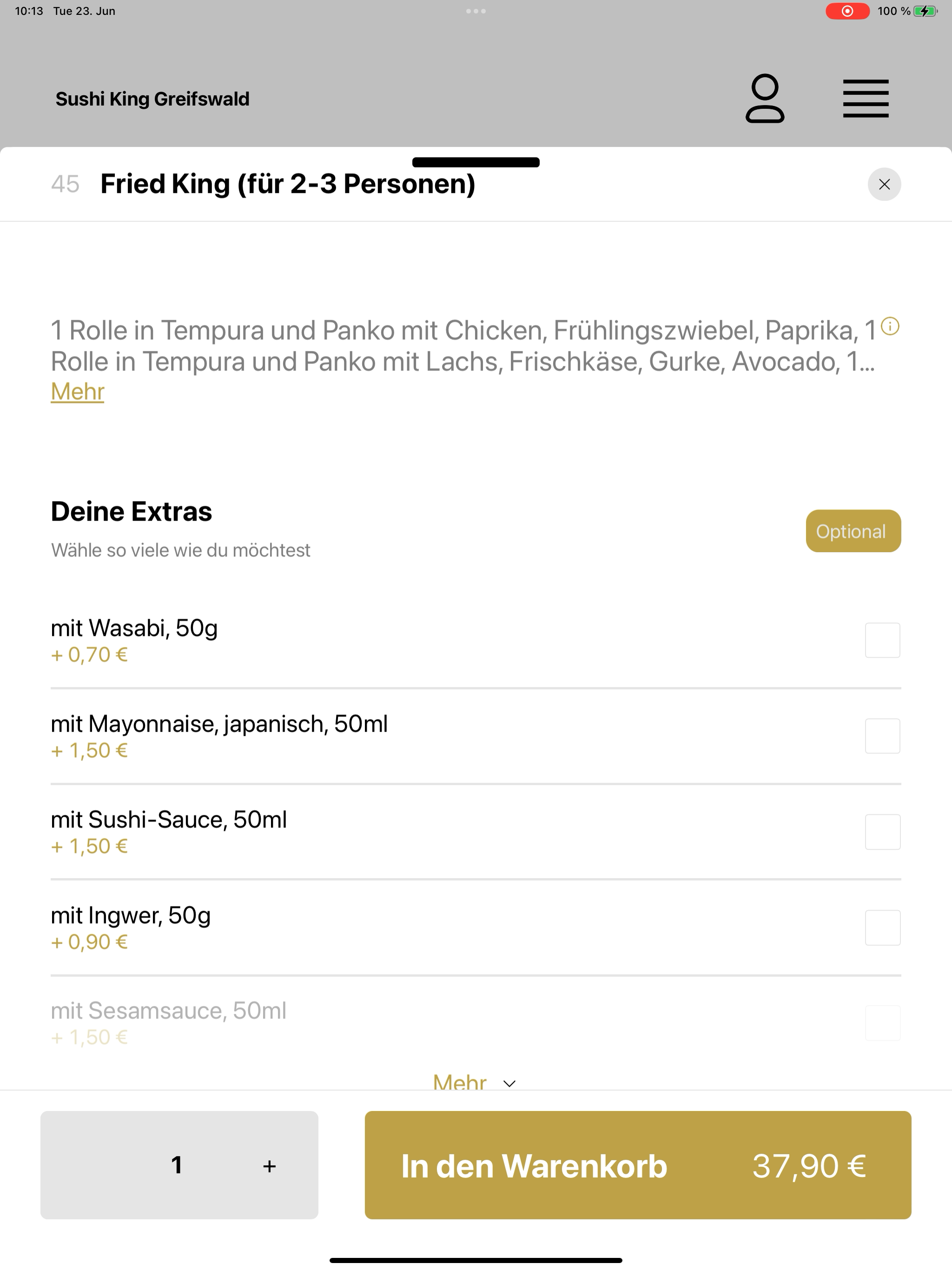 Sushi King Greifswald screenshot 8