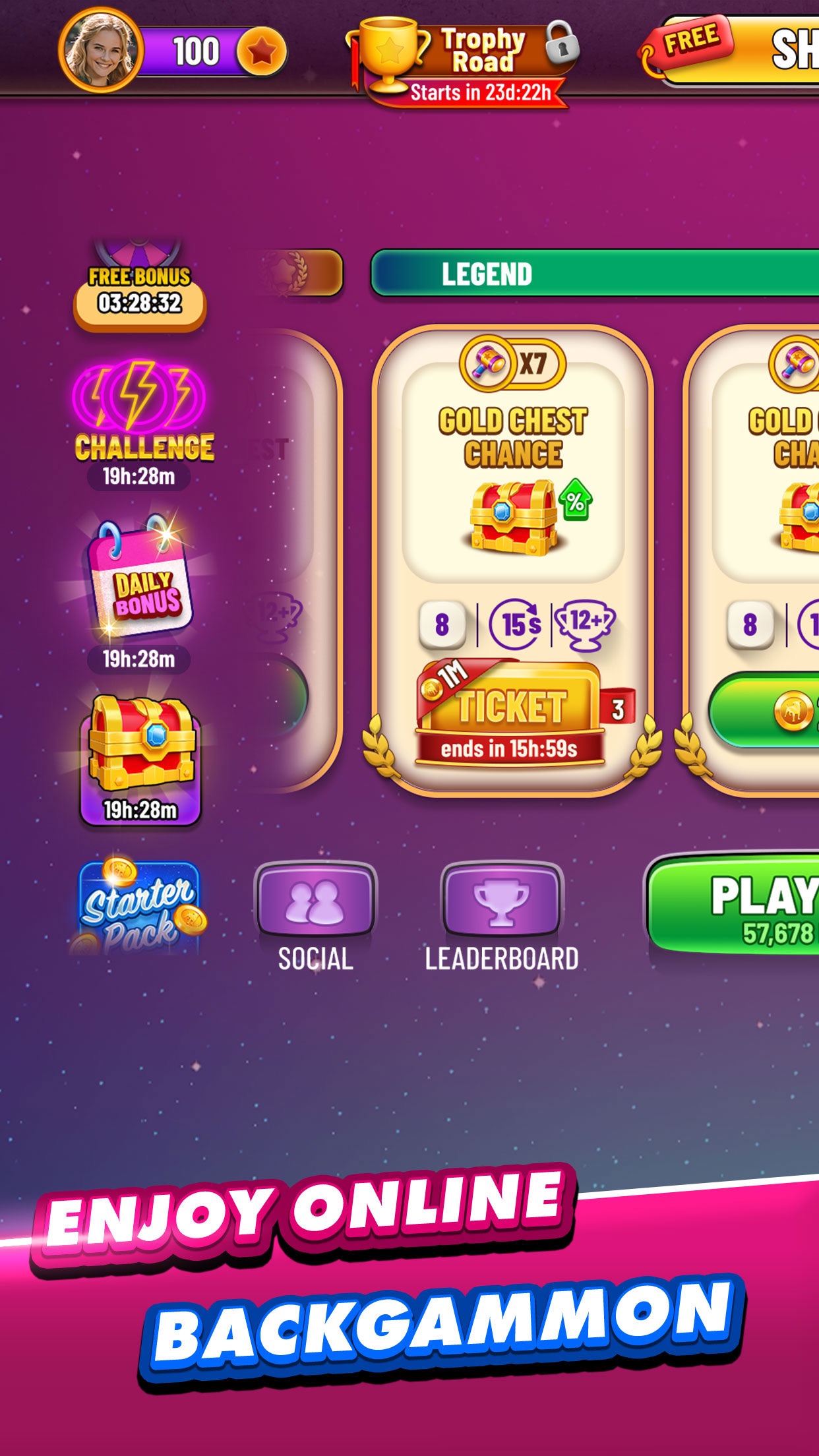 Backgammon Plus - Board Games screenshot 1