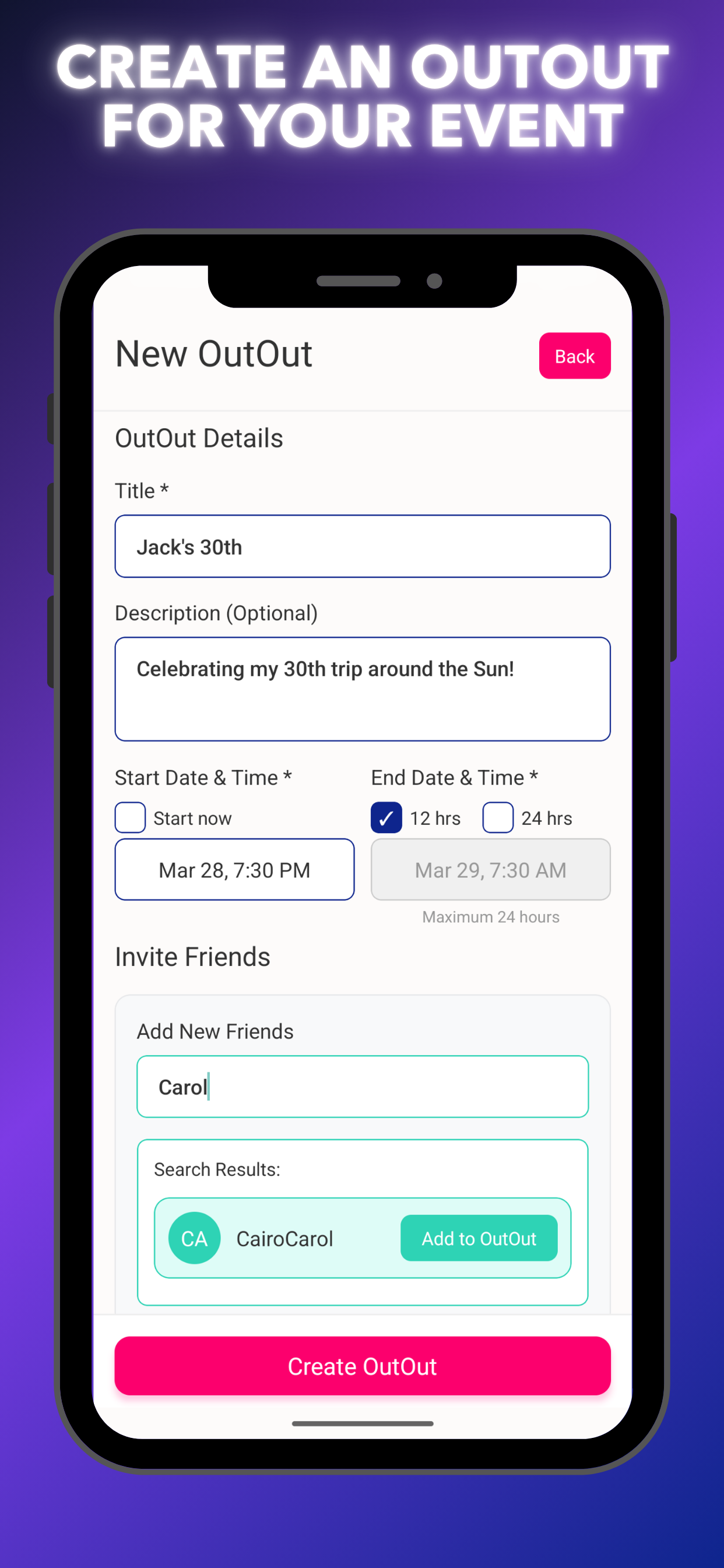 OutOut - Shared Memories screenshot 2