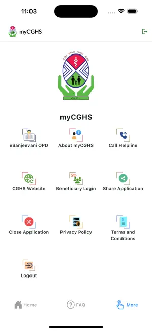 myCGHS 2.0 iPhone screenshot 2