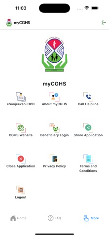myCGHS 2.0 iPhone screenshot 2
