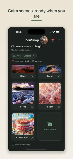ZenSnap: Photo Puzzles screenshot 1