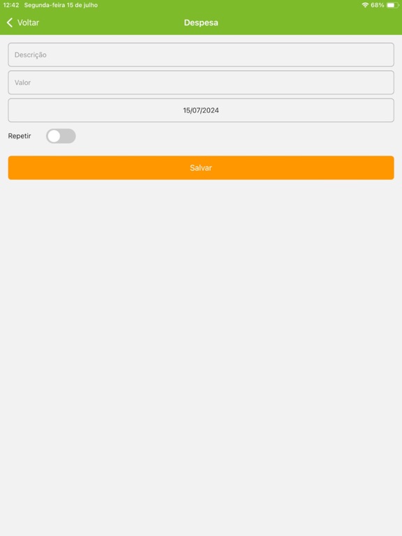 Screenshot #6 pour Minhas Despesas App