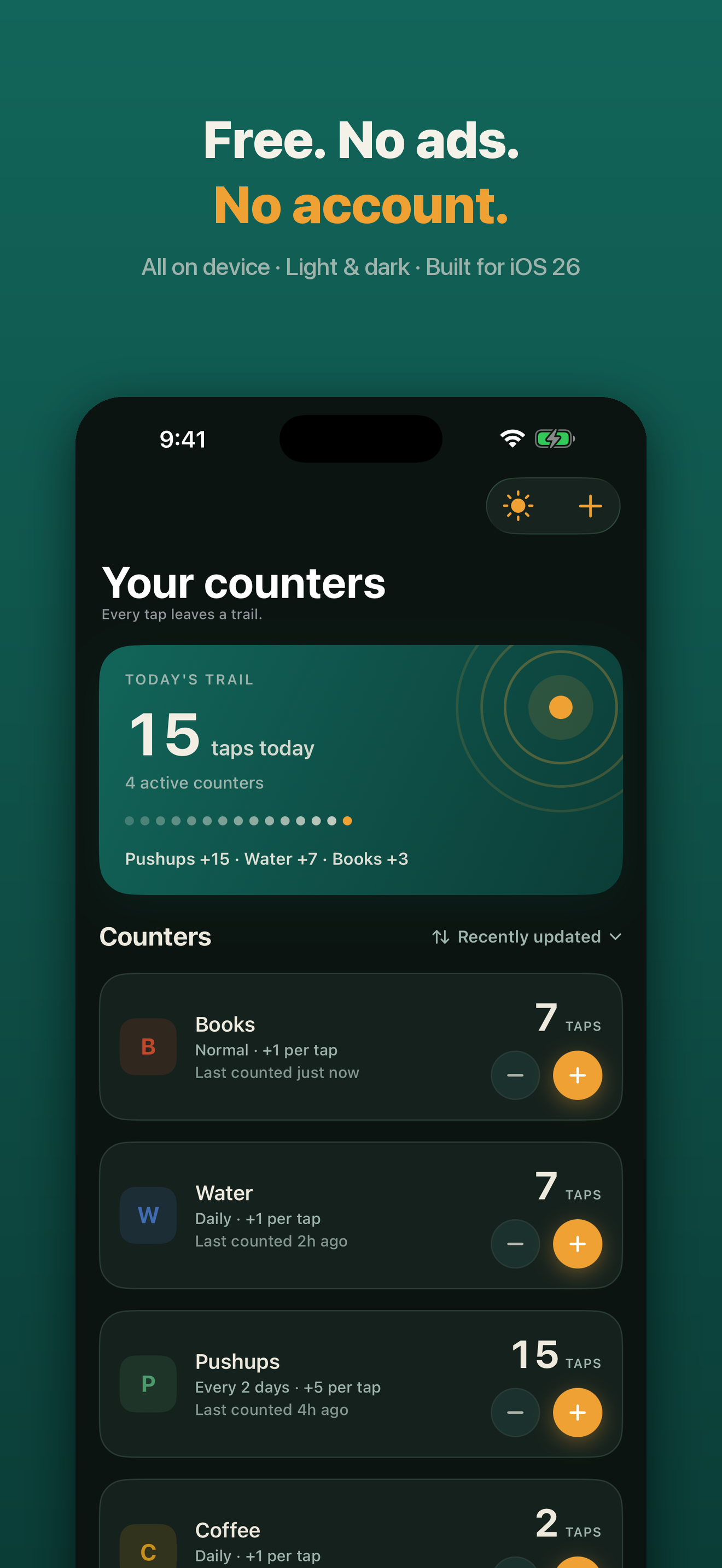 TapTrail: Counter Widget screenshot 5