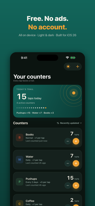 TapTrail: Counter Widget Screenshot 5 of 5