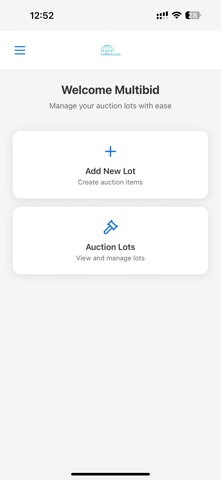 MultiBid Vendor App screenshot