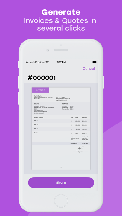 Invo: Invoice & Quote Maker Screenshot