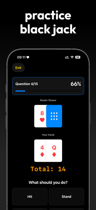Blackjack - Learn, Practice Screenshot 4 of 5