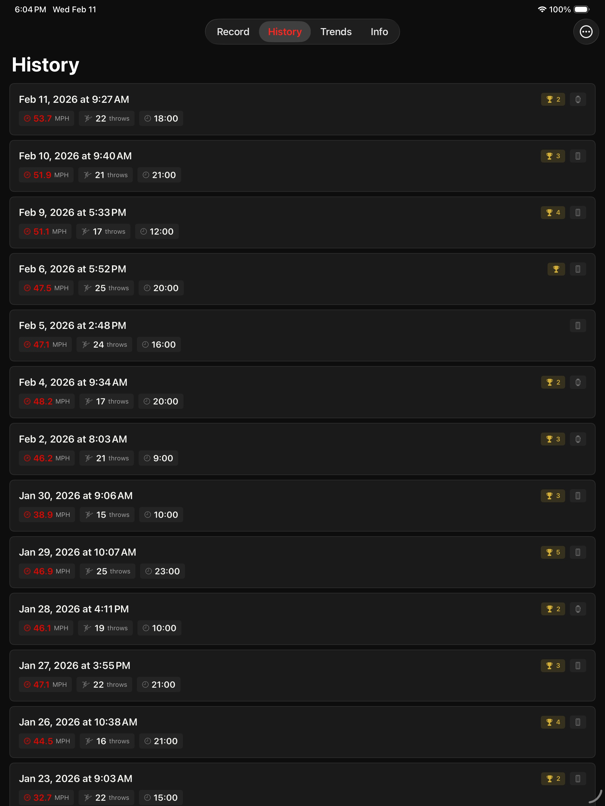 Arm Speed Motion Analyzer screenshot 14