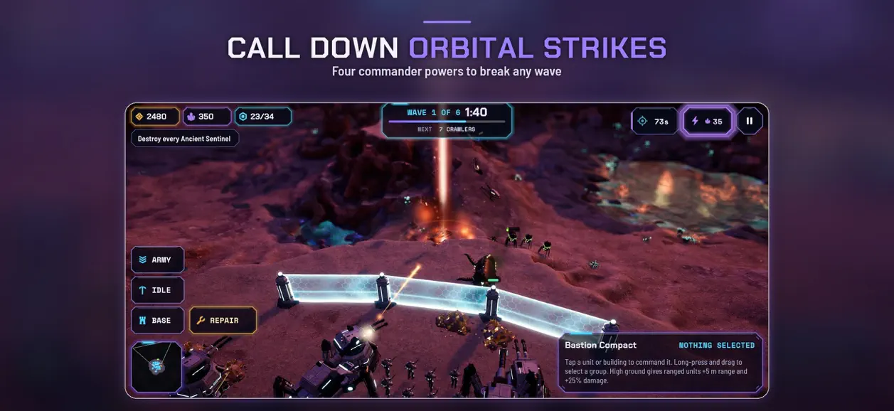 Kepra: Sci-Fi RTS & Defense screenshot 2