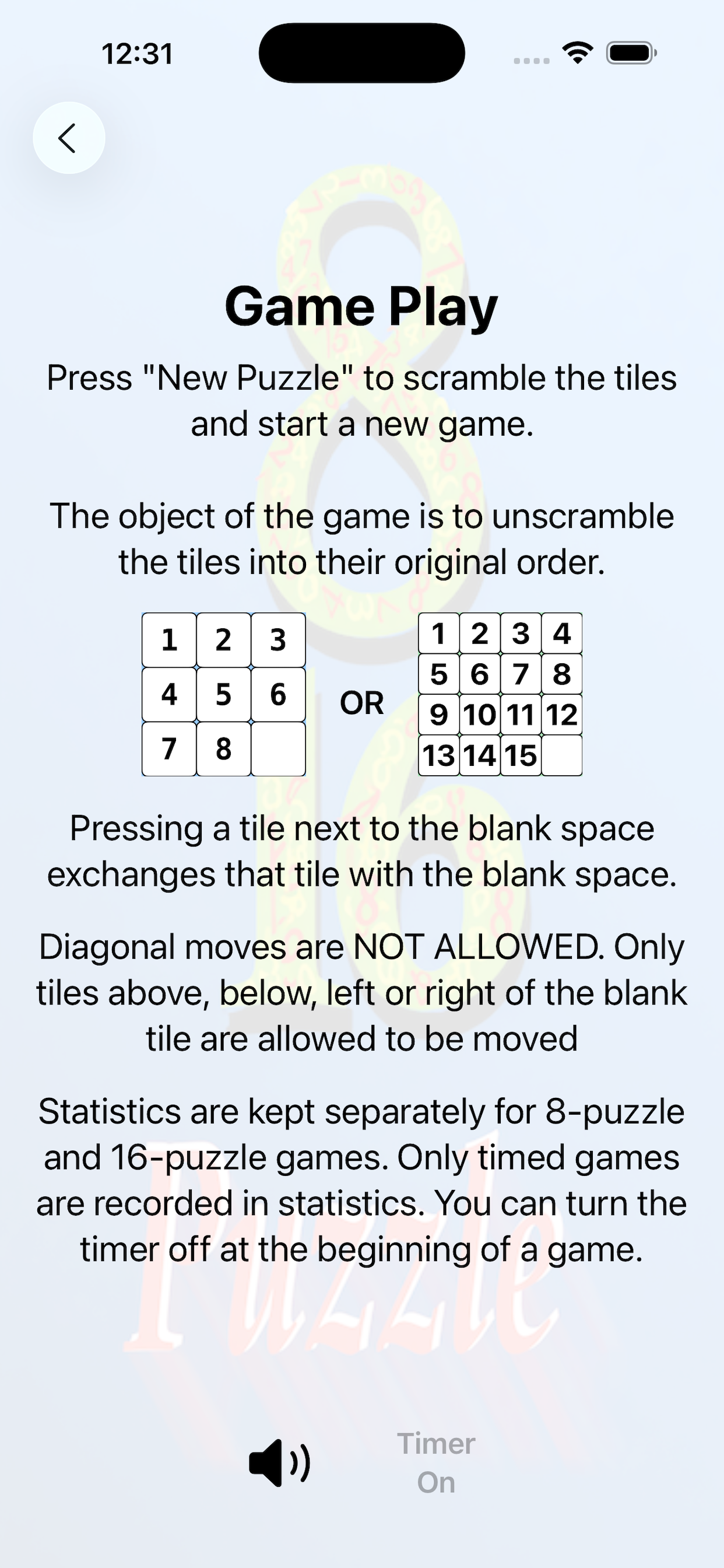 8-16 Puzzle