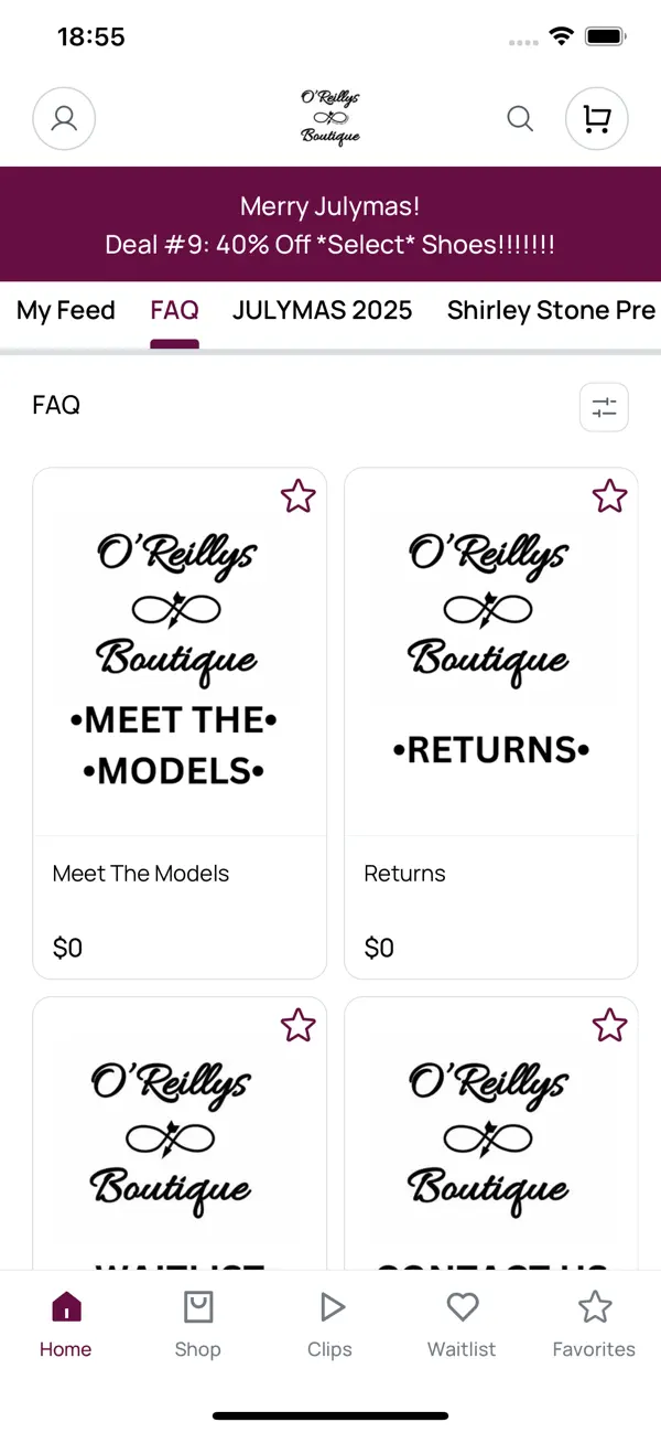 Screenshot #1 pour O'Reillys Boutique