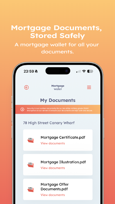 Mortgage Wallet Screenshot