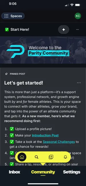 Parity Athletes screenshot 1