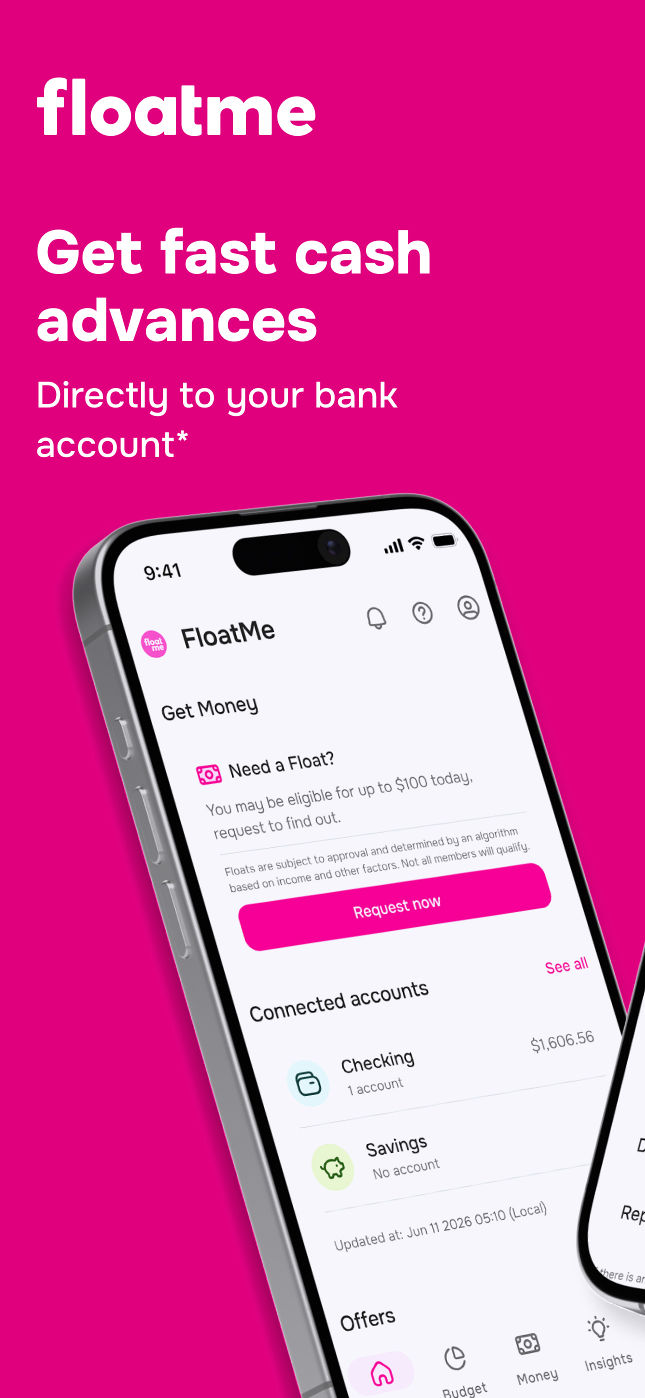 FloatMe: Fast Cash Advance App