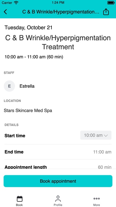 Stars Skincare Med Spa iPhone screenshot 3 - Health & Fitness app