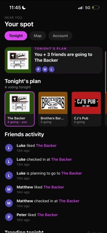 Barsity screenshot