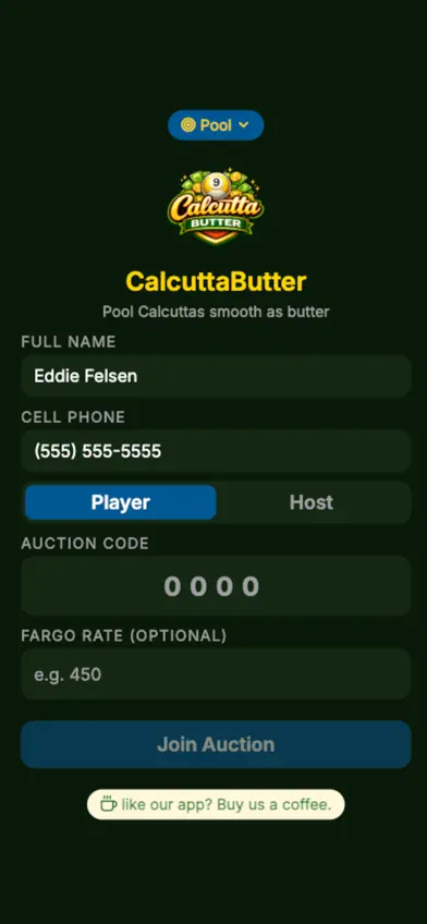 CalcuttaButter screenshot 2