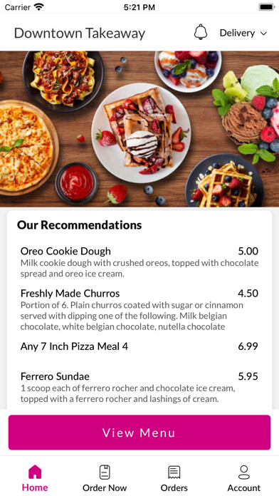 Downtown Takeaway Screenshot