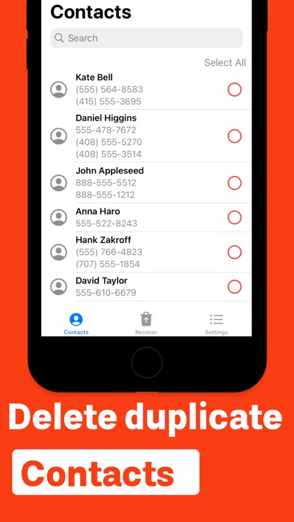Contacts cleaner duplicate