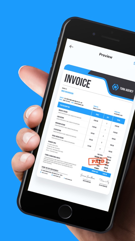 #1. Invoice: Maker App (iOS) 由: HMA Mobile LLC