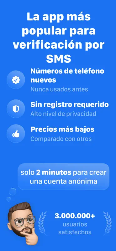 SMS Virtual - Recibir SMS screenshot 3 of 5