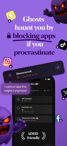To-Doo Boo: To Do & Block Apps screenshot