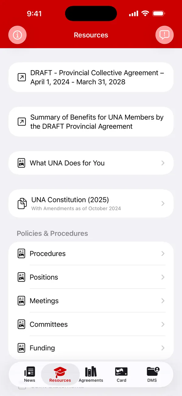 #3. UNA (iOS) Által: United Nurses of Alberta