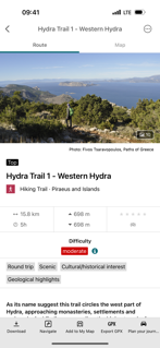 Hydra Trails - Hiking Guide screenshot 3