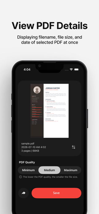 PDF Slim - Reduce PDF Size Screenshot 2 of 3