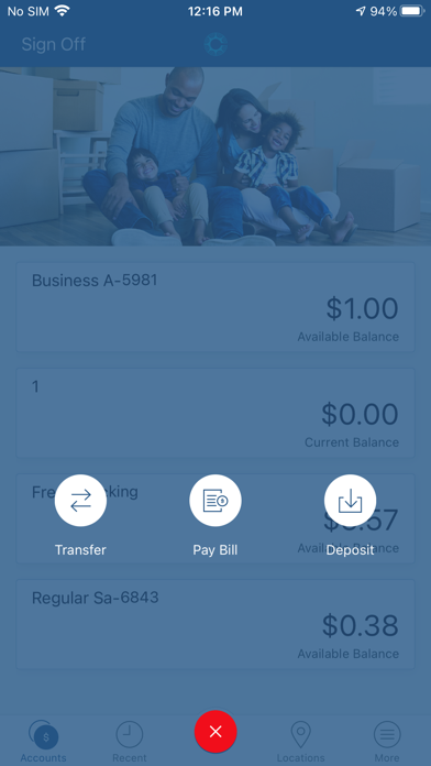 Chickasaw Bank Mobile Screenshot