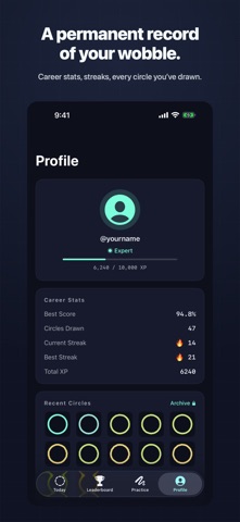 Orbly - Perfect Circle Game iPhone screenshot