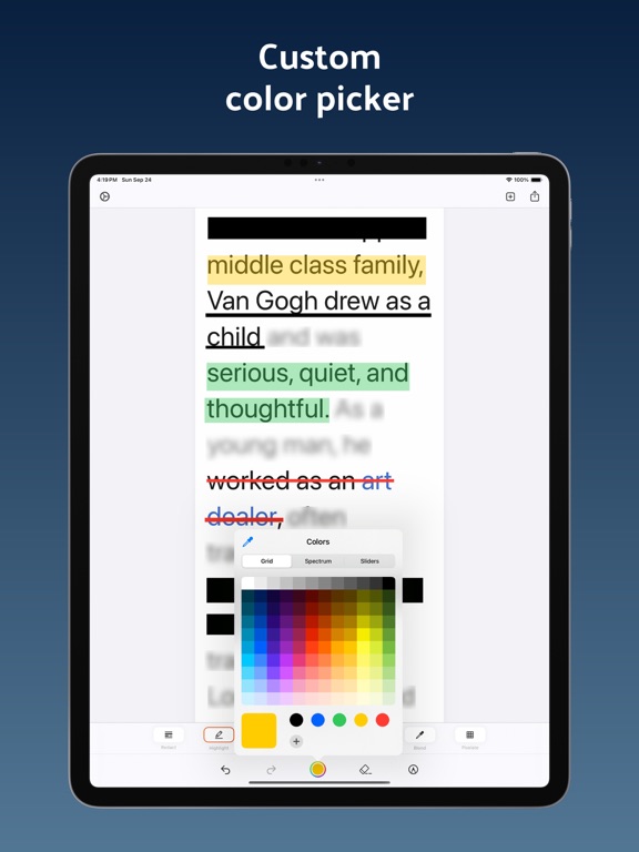 Whiteout - Redact & Blurrr iPad screenshot 4 - Photo & Video app