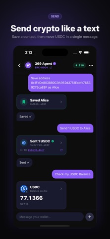 369 Wallet: AI Crypto Wallet Screenshot 3 of 8